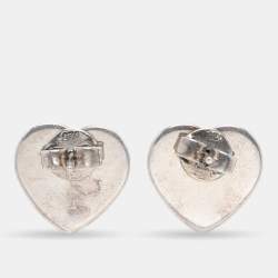 Tiffany & Co. Return to Tiffany Heart Tag Sterling Silver Earrings