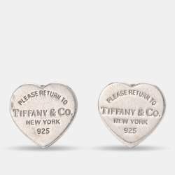 Tiffany & Co. Return to Tiffany Heart Tag Sterling Silver Earrings