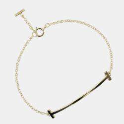 Tiffany & Co. 18K Yellow Gold T Smile Bracelet