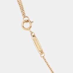 Pre Owned Tiffany & Co. T Smile Mini 18k Rose Gold Necklace