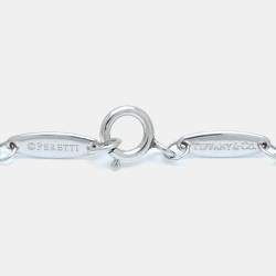 Tiffany & Co. Platinum and Diamond Elsa Peretti Diamonds by the Yard Pendant Necklace