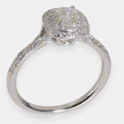 Tiffany & Co. Platinum, Diamonds Tiffany Soleste Ring EU 56
