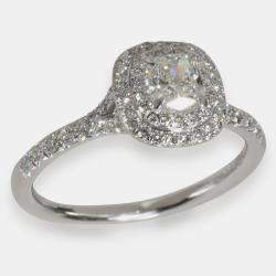 Tiffany & Co. Platinum, Diamonds Tiffany Soleste Ring EU 56