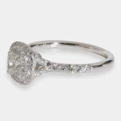 Tiffany & Co. Platinum, Diamonds Tiffany Soleste Ring EU 56