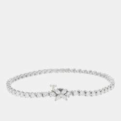 Tiffany & Co. Platinum Victoria Diamond Line Bracelet