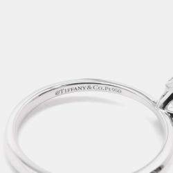Tiffany & Co. Platinum True Engagement Diamond Ring EU 52 