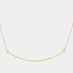 Tiffany & Co. T Smile 18K Yellow Gold Necklace