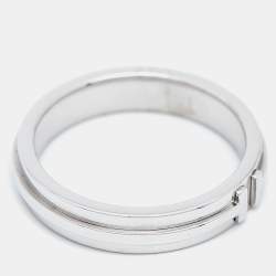 Tiffany & Co. Tiffany T 18k White Gold Narrow Ring Size 59