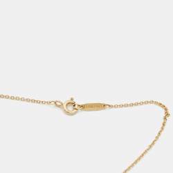 مملوكة مسبقًا Tiffany & Co. Heart Key 18k Yellow Gold Pendant Necklace