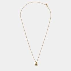 Pre Owned Tiffany & Co. HardWear Ball 18k Yellow Gold 7.6mm Pendant Necklace