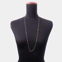 Pre Owned Tiffany & Co. 18K Yellow Gold and Diamond Elsa Peretti Diamond By The Yard Sprinkle Necklace