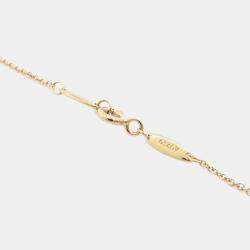 Pre Owned Tiffany & Co. 18K Yellow Gold and Diamond Elsa Peretti Diamond By The Yard Sprinkle Necklace