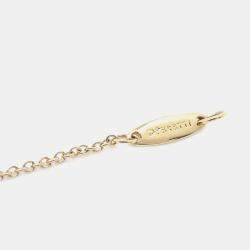 Pre Owned Tiffany & Co. 18K Yellow Gold and Diamond Elsa Peretti Diamond By The Yard Sprinkle Necklace