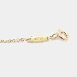 Pre Owned Tiffany & Co. 18K Yellow Gold and Diamond Elsa Peretti Diamond By The Yard Sprinkle Necklace