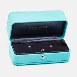 Tiffany & Co. Tiffany Solitaire Diamond Platinum Stud Earrings
