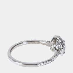Tiffany & Co. Platinum Round Brilliant 1.15 Ct Diamond Engagement Ring EU 50.5