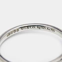 Tiffany & Co. Love Lady Bug Sterling Silver18k Gold Ring Size 54