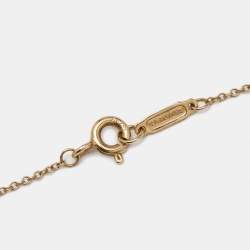 مملوكة مسبقًا Tiffany & Co. Atlas Diamond 18k Rose Gold Pendant Necklace