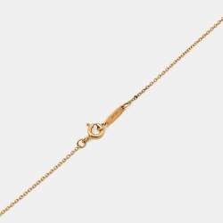 Tiffany & Co. Return To Tiffany Diamond 18K Rose Gold Mini Double Heart Tag Pendant Necklace