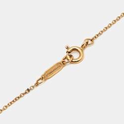 Tiffany & Co. Return To Tiffany Diamond 18K Rose Gold Mini Double Heart Tag Pendant Necklace