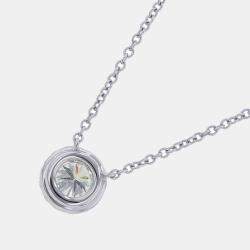 Tiffany & Co. Platinum Diamond Soleste Pendant Necklace