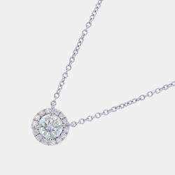 Tiffany & Co. Platinum Diamond Soleste Pendant Necklace