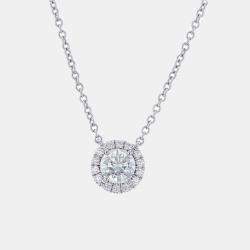 Tiffany & Co. Platinum Diamond Soleste Pendant Necklace