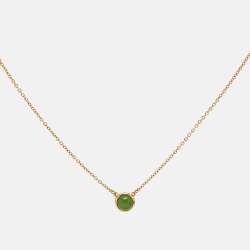 Tiffany & Co. Elsa Peretti™ Color by the Yard Jade 18k Yellow Gold Necklace