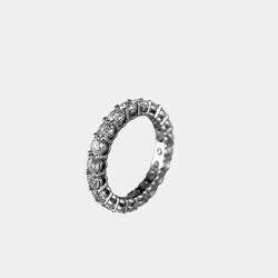 Tiffany & Co.  Platinum Pave Diamond Band Ring EU 48