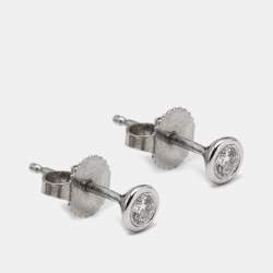 Tiffany & Co. Elsa Peretti Diamonds by the Yard Platinum Stud Earrings