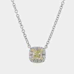 Tiffany & Co. Platinum and Diamond Soleste Pendant Necklace