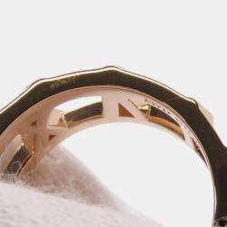 Tiffany & Co. 18K Rose Gold and Diamond Atlas Band Ring EU 51