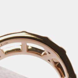Tiffany & Co. 18K Rose Gold and Diamond Atlas Band Ring EU 51