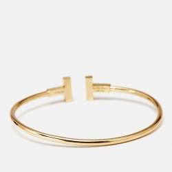Tiffany & Co. Tiffany T Diamond Mother of Pearl 18k Yellow Gold Bracelet