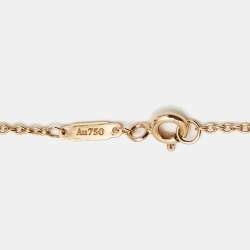 Pre Owned Tiffany & Co. Knot 18k Rose Gold Chain Necklace