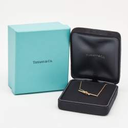 Pre Owned Tiffany & Co. Knot 18k Rose Gold Chain Necklace