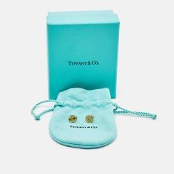 Tiffany & Co. Notes 18k Yellow Gold Stud Earrings