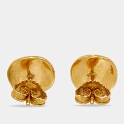 Tiffany & Co. Notes 18k Yellow Gold Stud Earrings