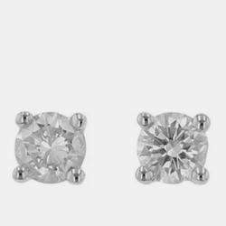 Tiffany & Co. Platinum Diamond Solitaire Earrings