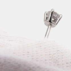 Pre Owned Tiffany & Co. Platinum Diamond Solitaire Earrings
