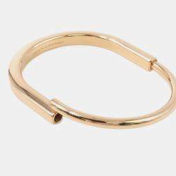 Pre Owned Tiffany & Co. 18K Pink Gold Lock Bangle