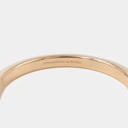 Pre Owned Tiffany & Co. 18K Pink Gold Lock Bangle