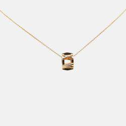 Tiffany & Co. 18K Yellow Gold Atlas X Open Pendant Necklace