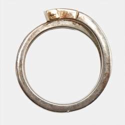 Tiffany & Co. T Square 18K Rose Gold Sterling Silver Wrap Ring Size 57
