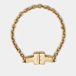Tiffany & Co. Tiffany T 18k Yellow Gold Chain Ring 61