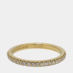 Tiffany & Co. 18K Yellow Gold Tiffany Soleste Full Eternity Ring EU 53