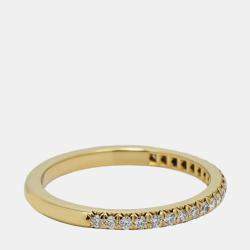 Tiffany & Co. 18K Yellow Gold Tiffany Soleste Full Eternity Ring EU 53