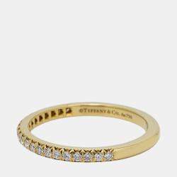 Tiffany & Co. 18K Yellow Gold Tiffany Soleste Full Eternity Ring EU 53