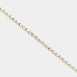 Pre Owned Tiffany & Co. Three Key 18k Two Tone Gold Sterling Silver Pendant Necklace