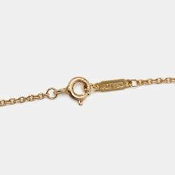 Pre Owned Tiffany & Co. Tiffany T 18k Yellow Gold Double Chain Bracelet